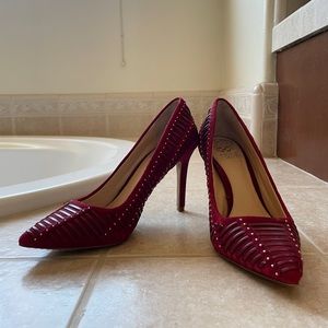 Red Vincent Camuto Narissa Heel Corset Shoe